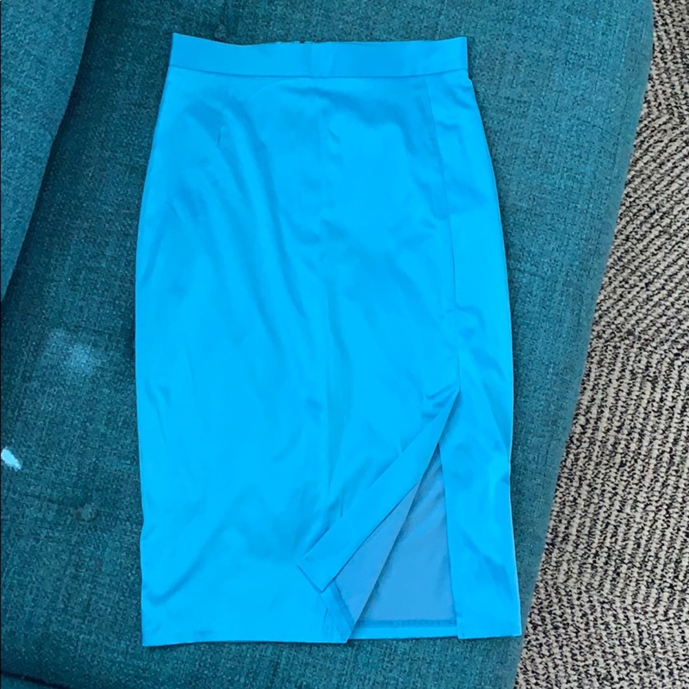 Deadly Dames by Micheline Pitt blue pencil skirt